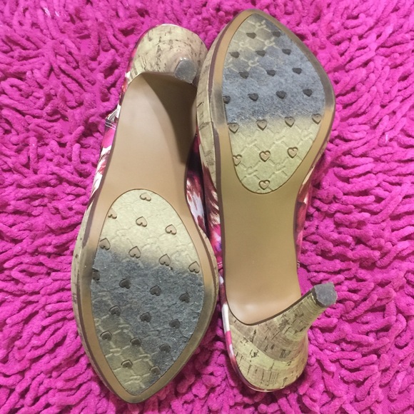 Candies Multicolor Open Toe Heels - Picture 6 of 8